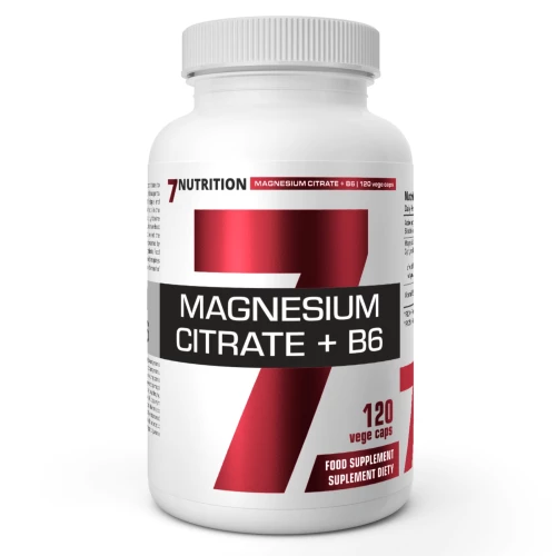 7Nutrition - Magnesium Citrate + B6 - 120 kapsułek